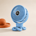 Clip-On Portable Fan with LED Display - DUCANTA