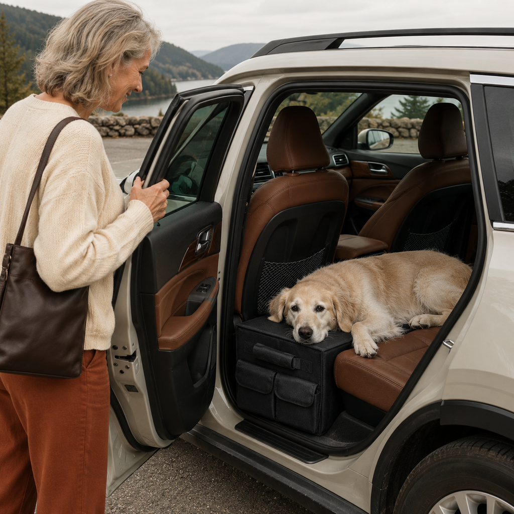 Foldable Car Seat Gap Filler for Dogs