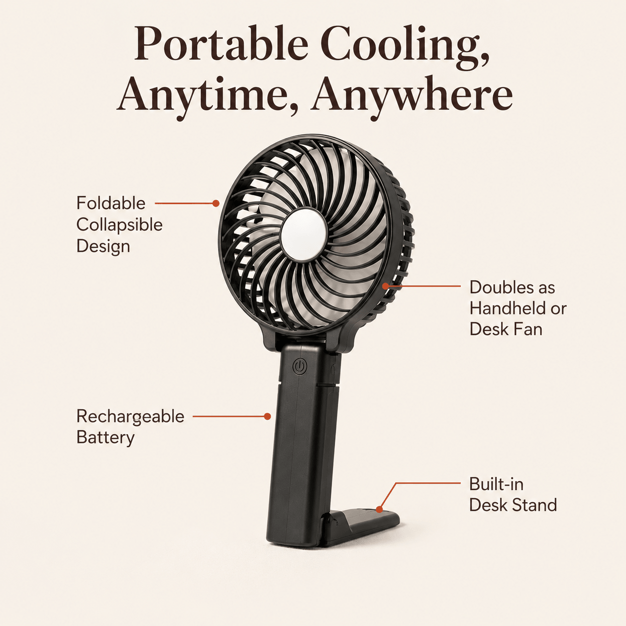 Foldable Handheld & Desk Fan - DUCANTA