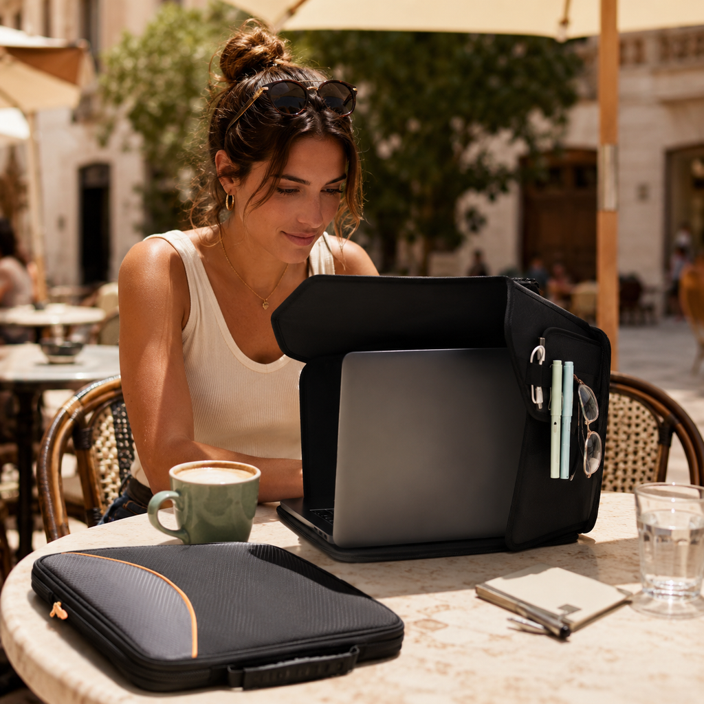 Foldable Laptop Sun Shade & Privacy Hood