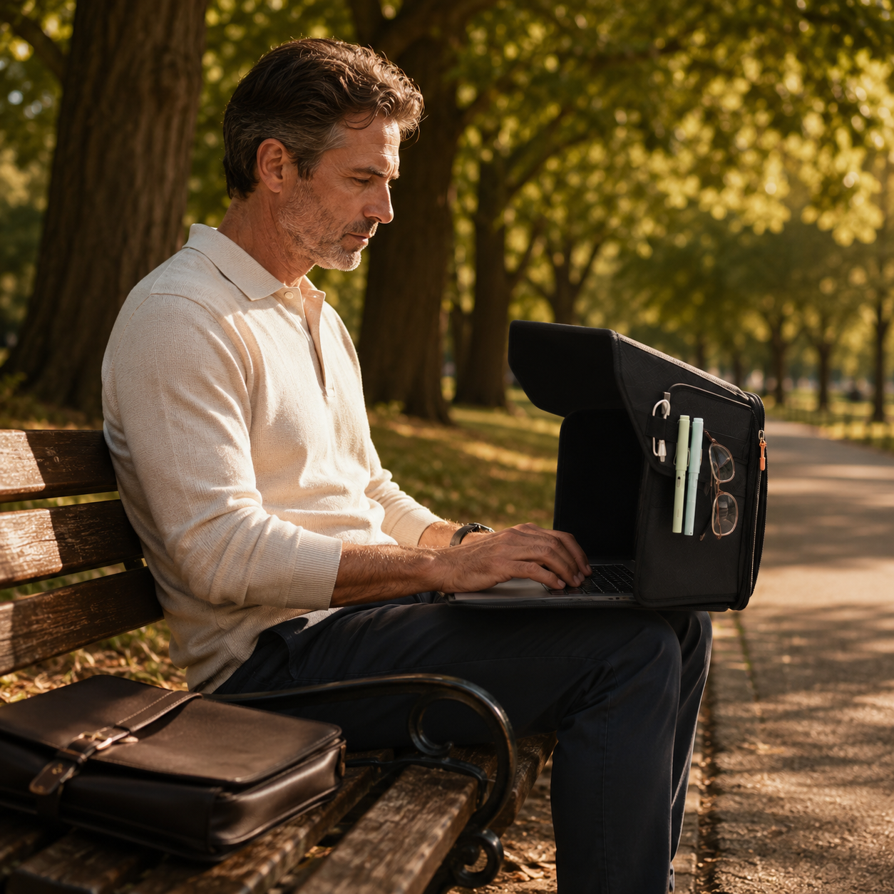 Foldable Laptop Sun Shade & Privacy Hood