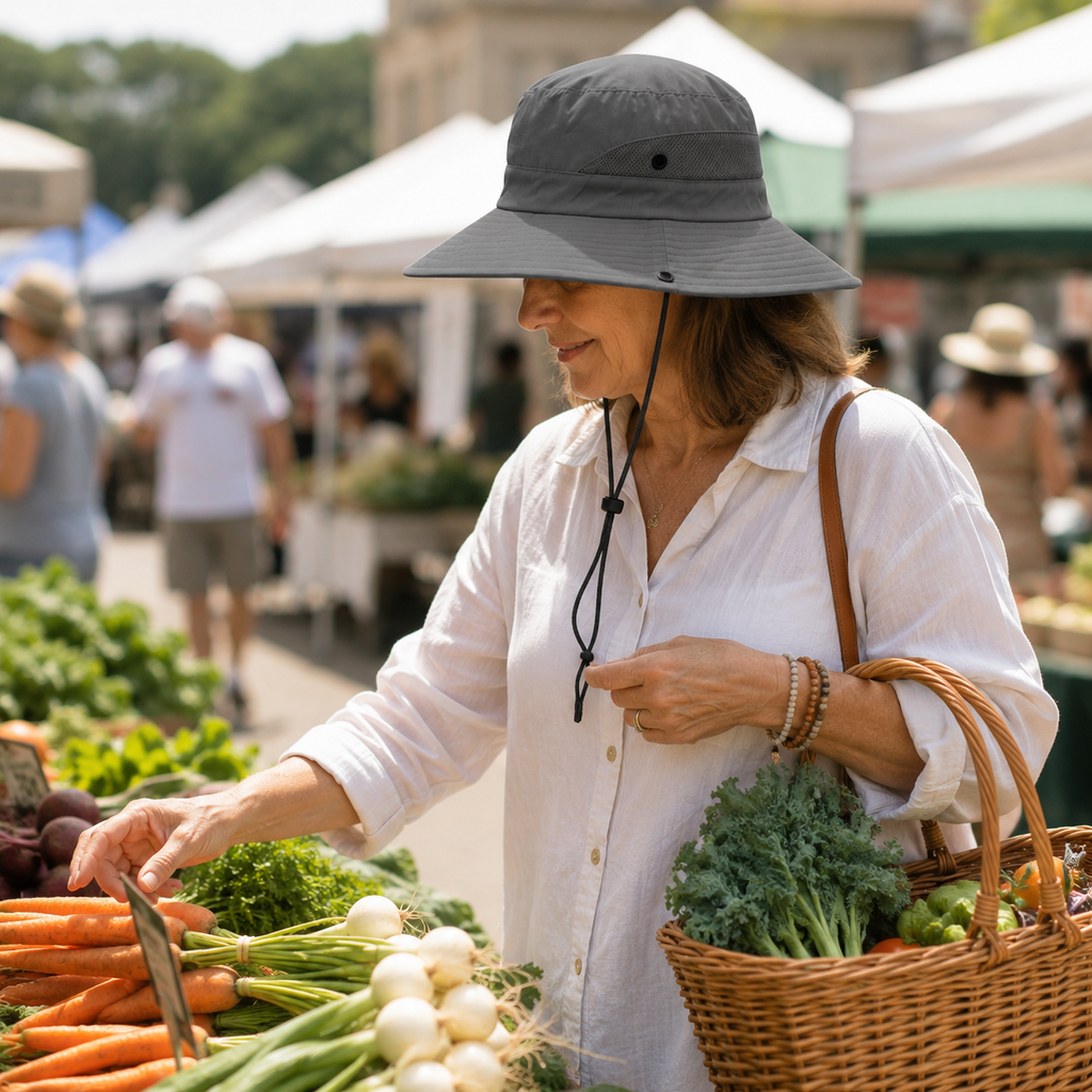Foldable Mesh Sun Hat