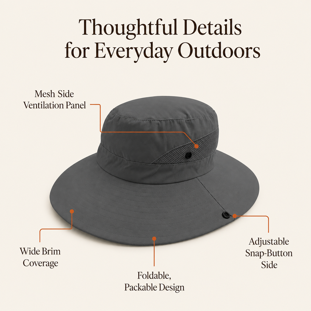 Foldable Mesh Sun Hat