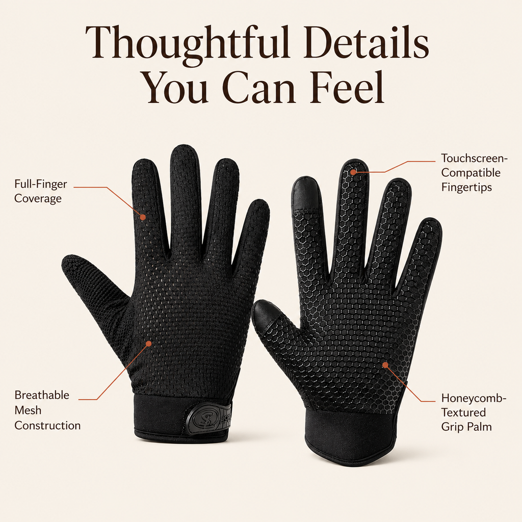 Full Finger Touchscreen Driving Gloves