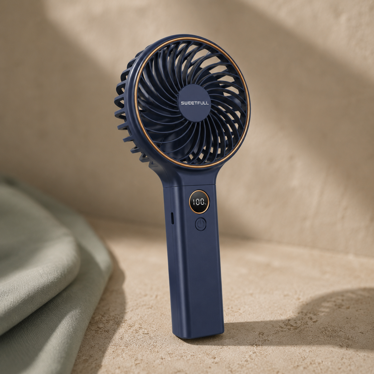 Handheld Personal Fan with Backup Power Bank
