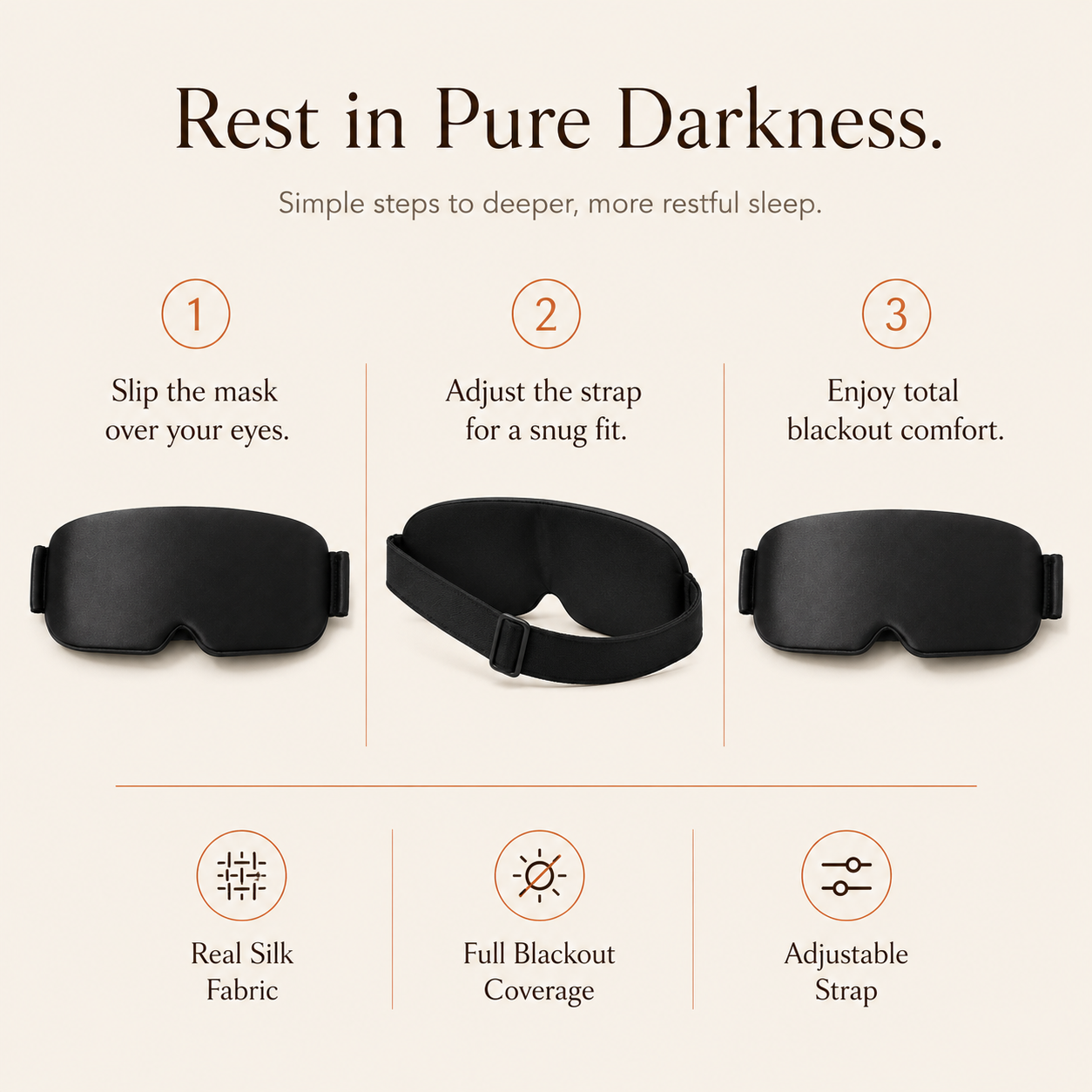 Real Silk Sleep & Blackout Eye Mask