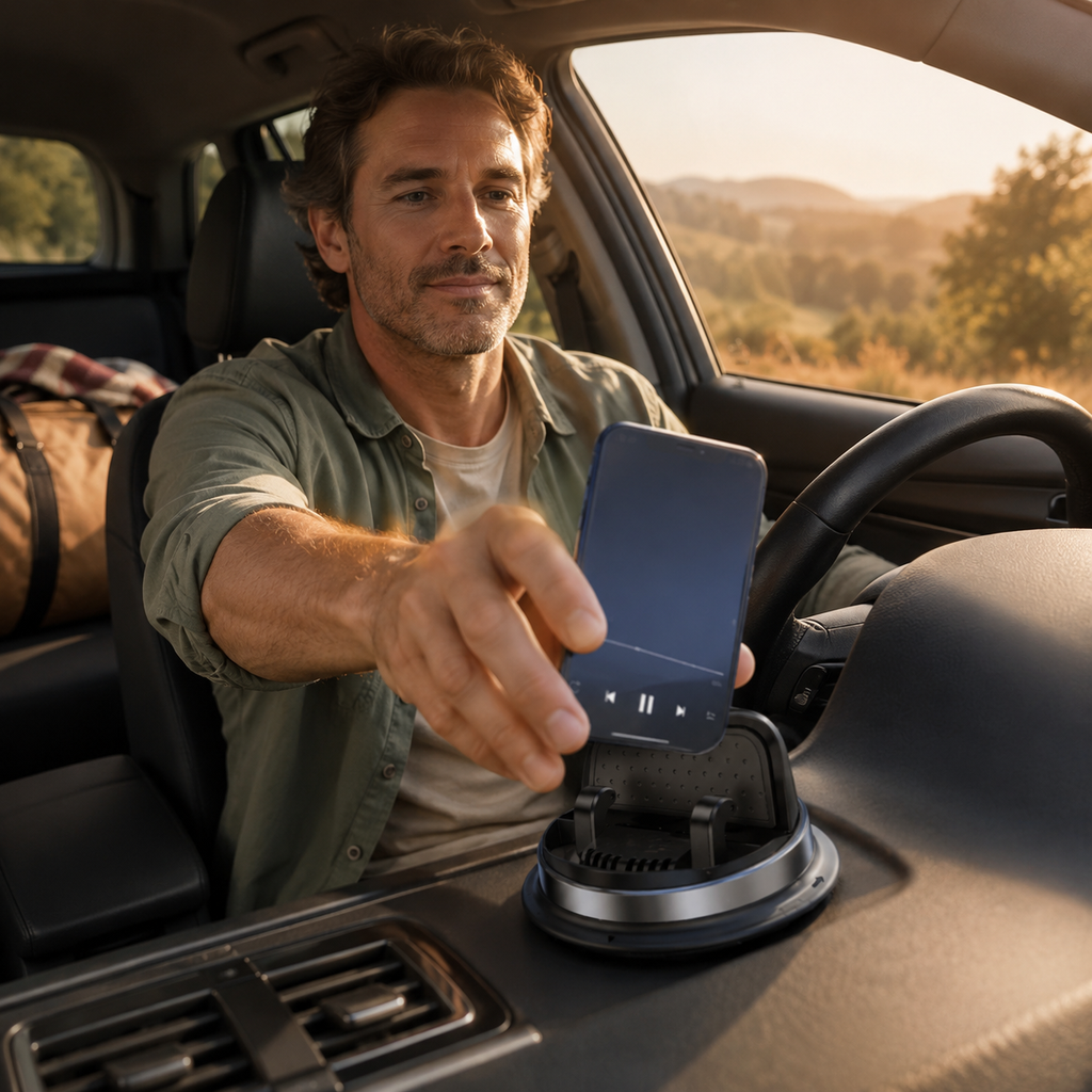 Rotatable Dashboard Phone Holder