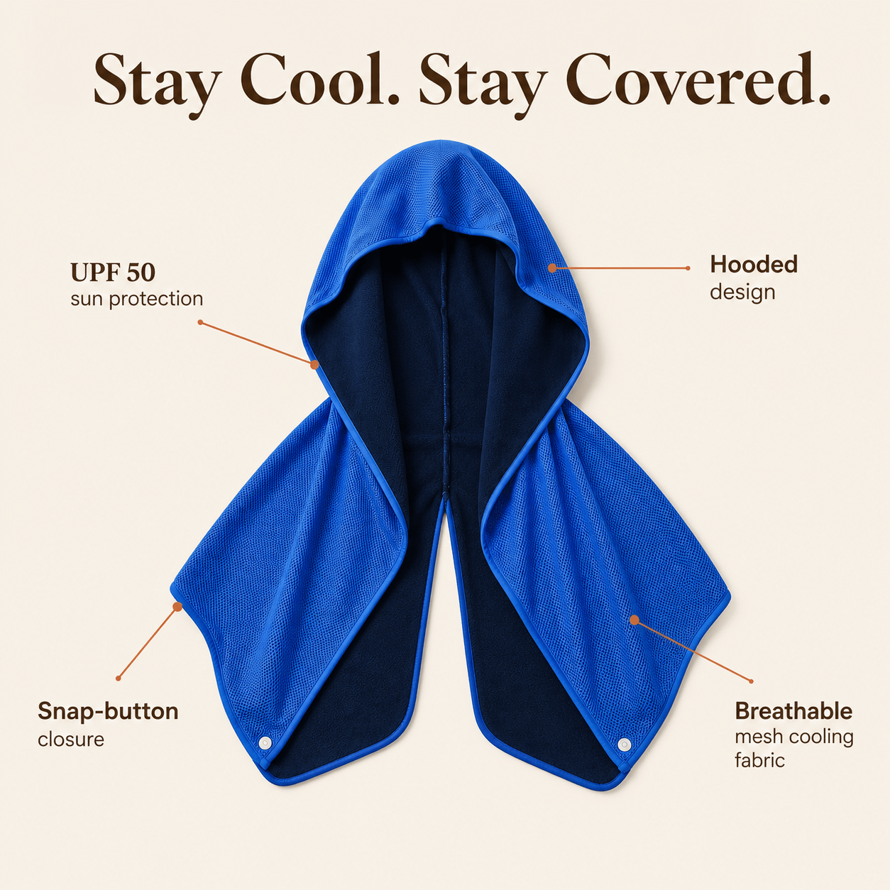UPF 50 Cooling Hoodie Towel (4-Pack) - DUCANTA