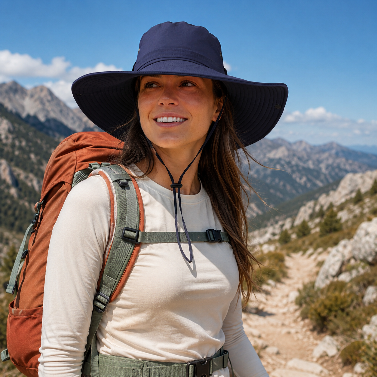 Wide Brim UV Protection Bucket Hat