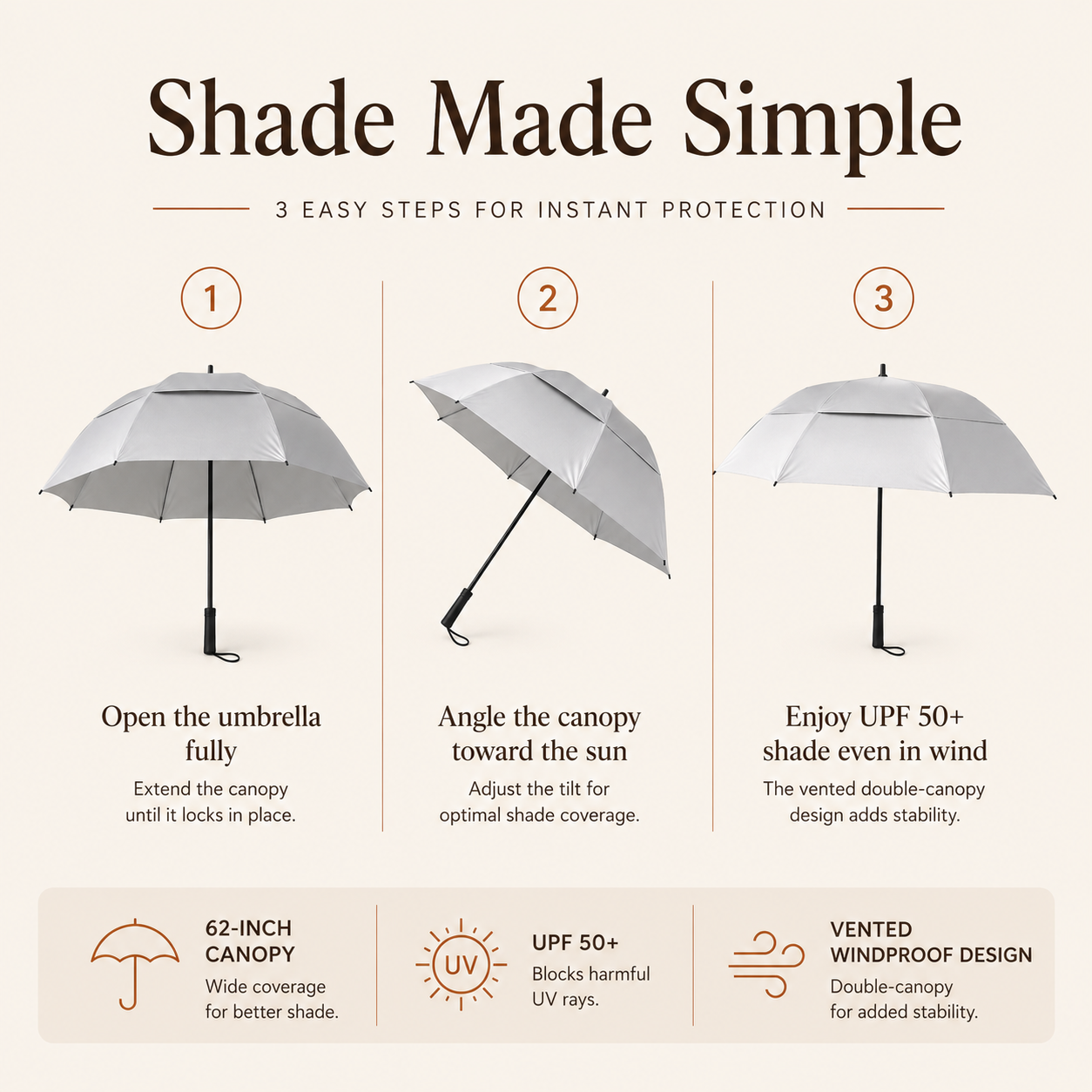 Windproof UV Umbrella